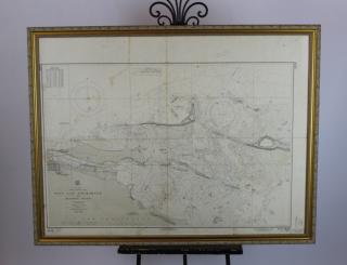 Appraisal: Vintage nautical navigational chart West Indies Grand Bahama Bank h