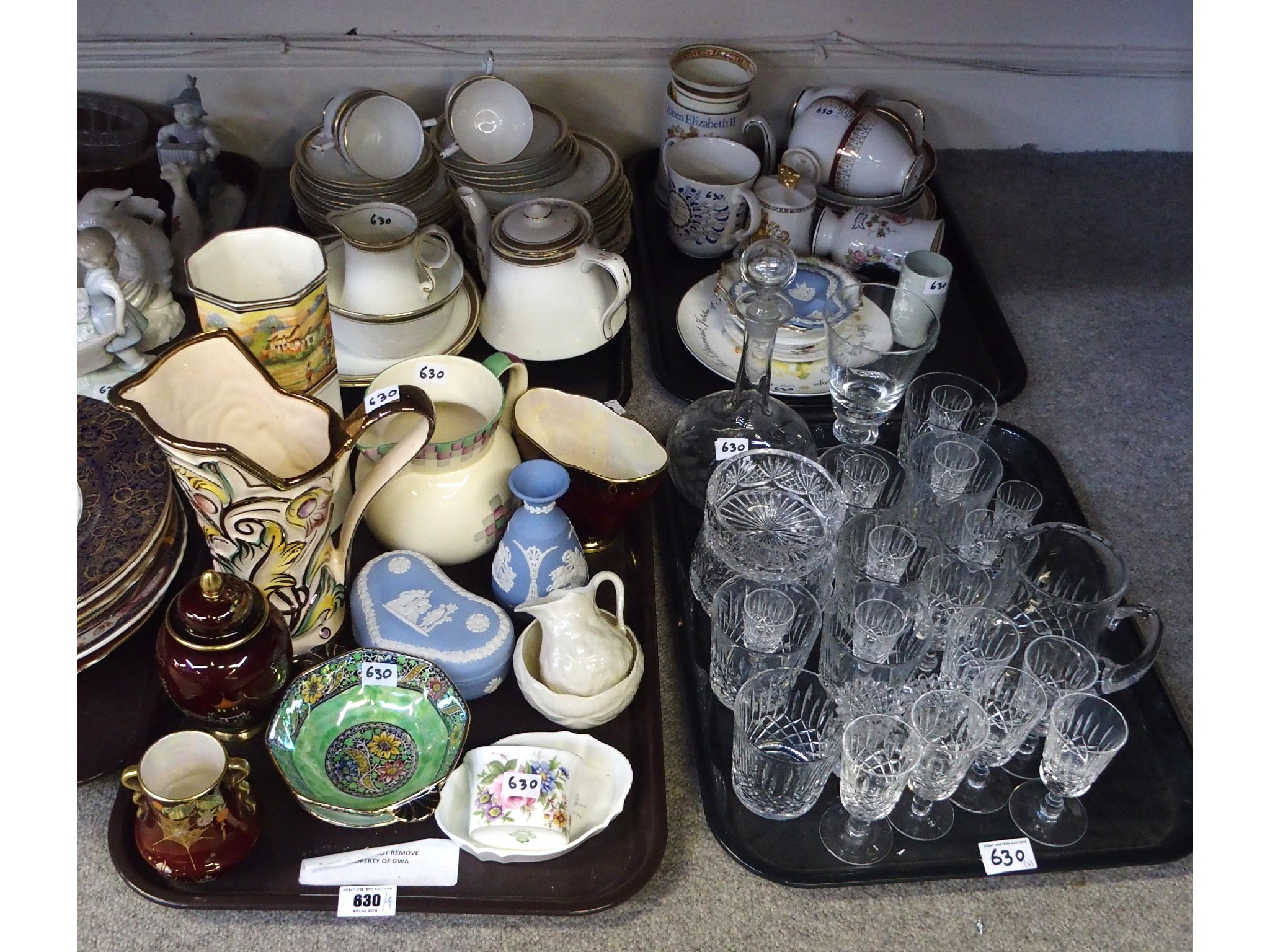 Appraisal: Assorted decorative ceramics including Wedgwood Carlton Ware Maling etc a