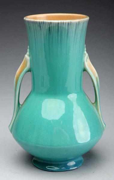 Appraisal: Roseville Orion Double-Handled Vase Original shape number under base Condition