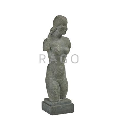 Appraisal: Robert Laurent American - Untitled Female Nude Cast stone Signed