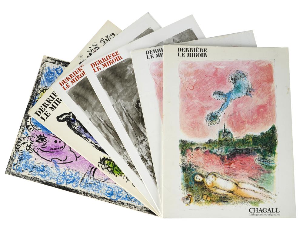 Appraisal: SIX ISSUES OF DERRIERE LE MIROIR CHAGALLcomprising two copies of