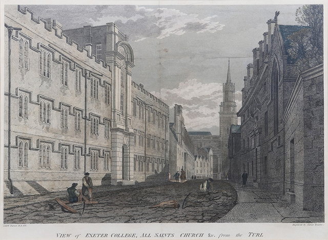 Appraisal: JAMES BASIRE AFTER J M W TURNER'View of Exeter College