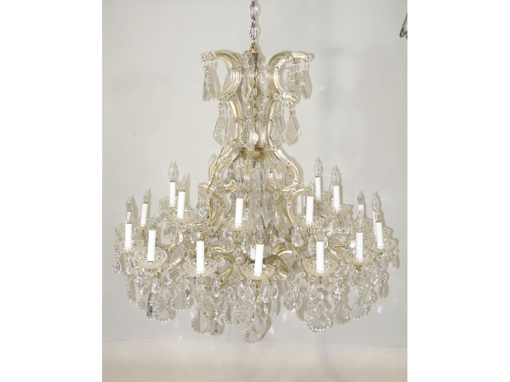 Appraisal: Venetian Style Eight Arm Glass Chandelier first half of th