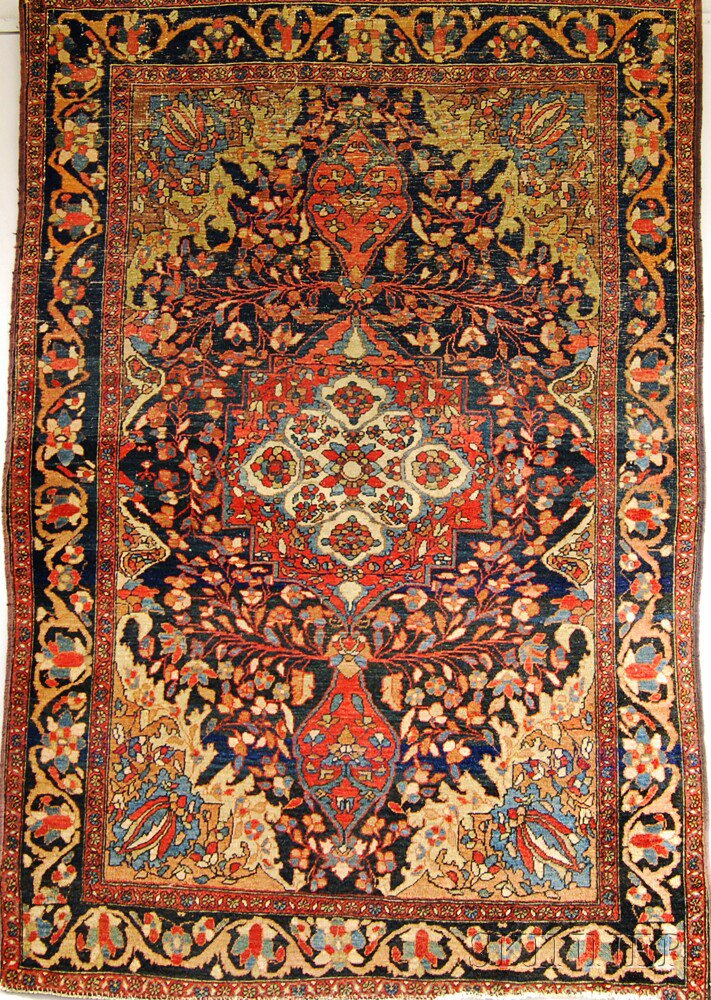 Appraisal: Antique Sarouk Rug West Persia early th century wear both