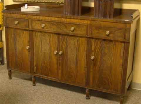 Appraisal: AMERICAN CLASSICAL MAHOGANY SIDEBOARD Middle Atlantic States circa the rectangular