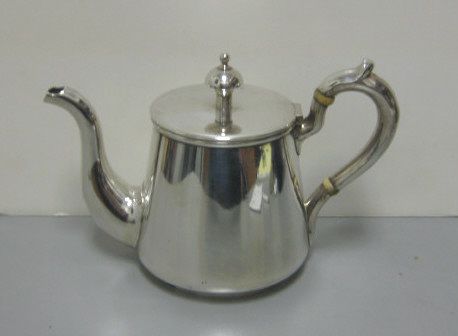 Appraisal: RUSSIAN SILVER TEAPOT St Petersburg unknown maker dated Height inches