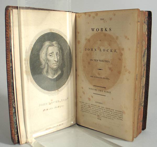 Appraisal: LOCKE JOHN The Works of John Locke London W Otridge