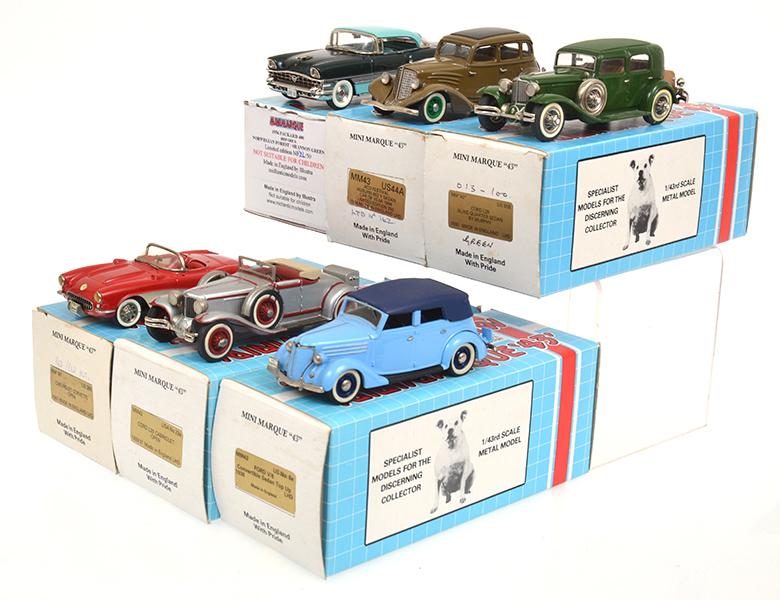 Appraisal: X MINIMARQUE MODELS INCLUDING PACKARD FORD V CORD CABRIOLET AUBURN