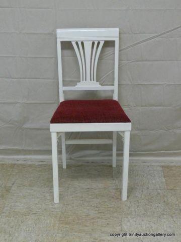 Appraisal: 's Leg-O-Matic Auto Fold Fan Back Chair - has tag