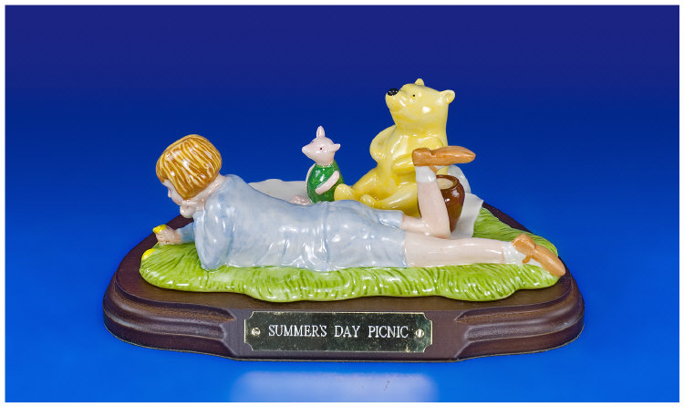 Appraisal: Royal Doulton Winnie The Pooh Tableau 'Summer s Day Picnic