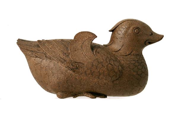 Appraisal: A Yixing stoneware Mandarin duck height in width in depth