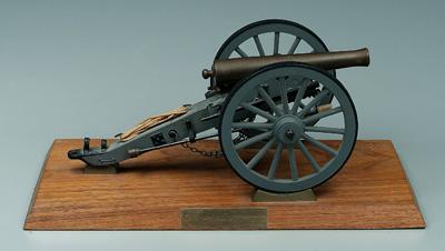 Appraisal: Fine cannon model cast brass and iron miniature replica of