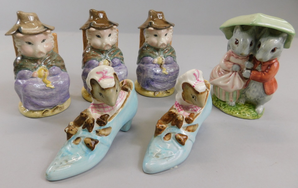 Appraisal: A collection of Beswick Beatrix Potter figures to include three