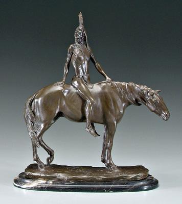 Appraisal: Charles Henry Humphriss bronze British New York - brave on