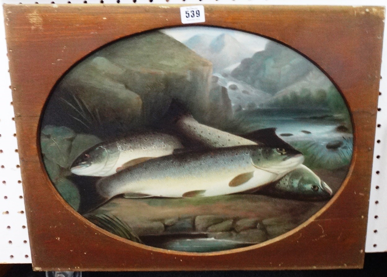 Appraisal: Circle of John Russell Salmon by a pool oil on