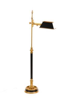 Appraisal: Chapman Ebonized Brass Reading Floor Lamp Chapman Lamp Manufacturing Company