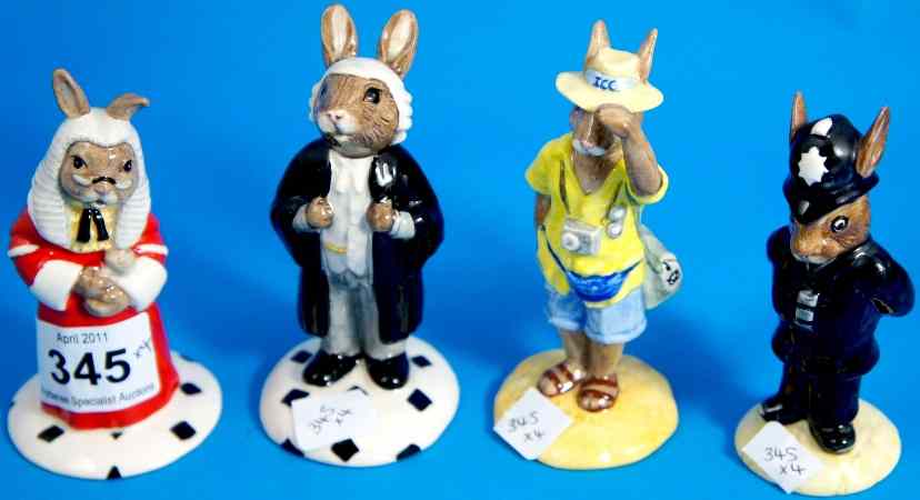 Appraisal: Royal Doulton Bunnykins Lawyer DB Judge DB Policeman DB and