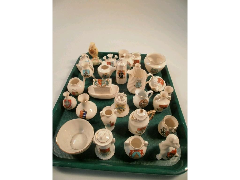 Appraisal: Various crested china ware mixed makers including W H Goss