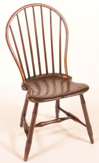 Appraisal: Philadelphia Windsor Bow Back Side Chair Philadelphia Windsor Bow Back