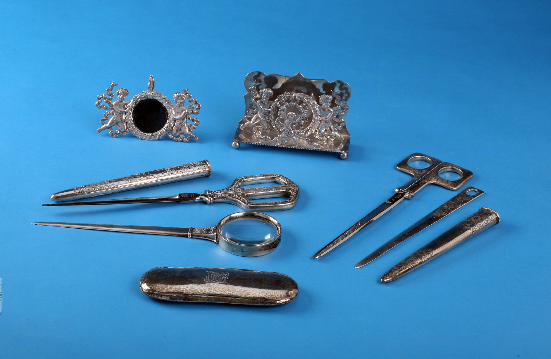 Appraisal: FIVE AMERICAN SILVER DESK OBJECTS VARIOUS MAKERS LATE NINETEENTH-TWENTIETH CENTURY