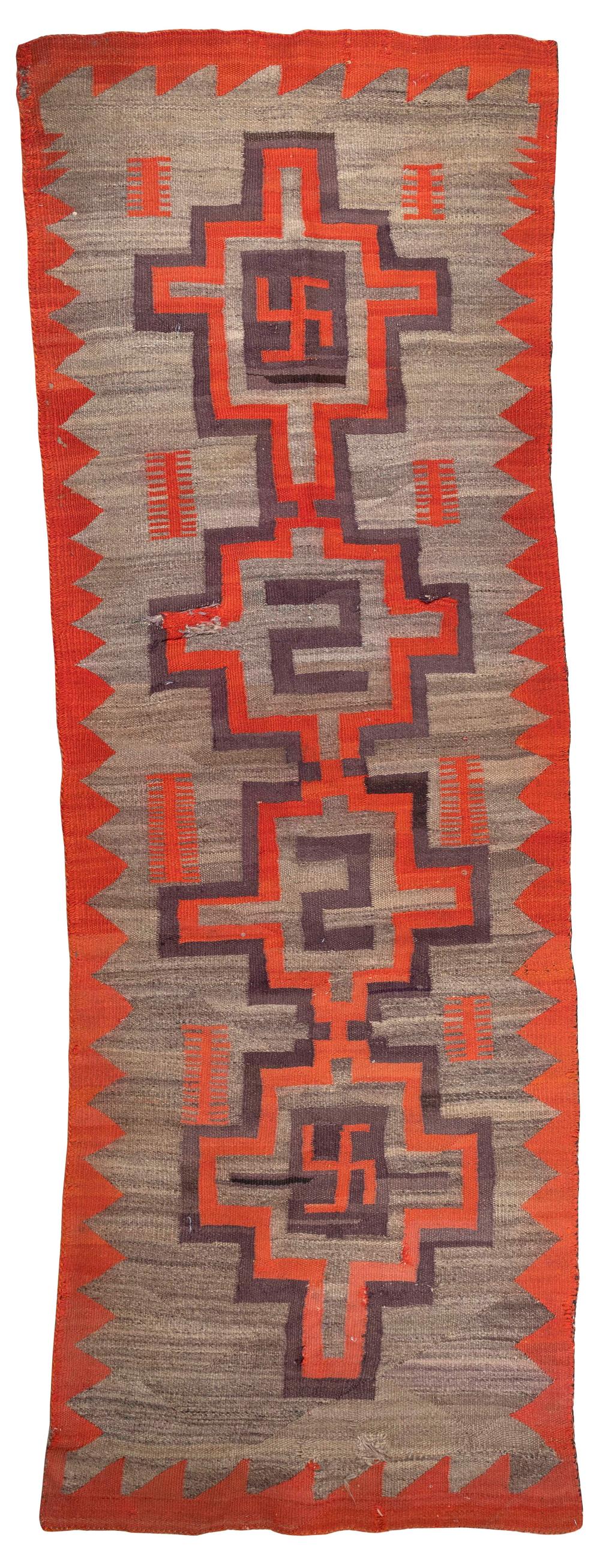 Appraisal: NAVAJO RUG X EARLY TH CENTURYNAVAJO RUG ' X '