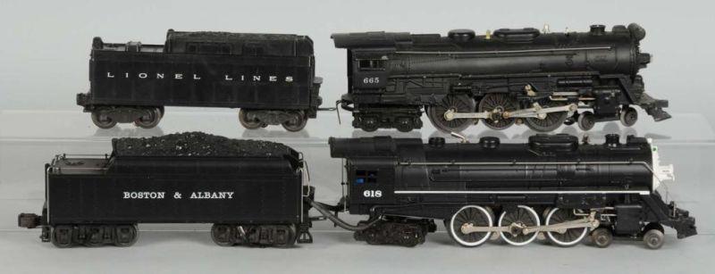 Appraisal: Lot of Lionel Steam Locomotives Description Post-war Includes modern era