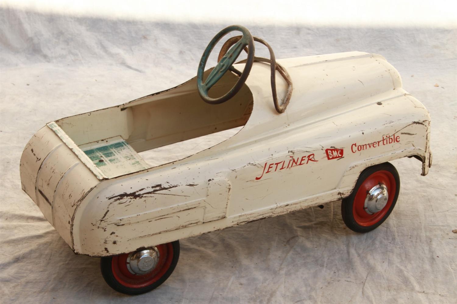 Appraisal: Jetliner BMC convertible pedal car missing pedal block some surface