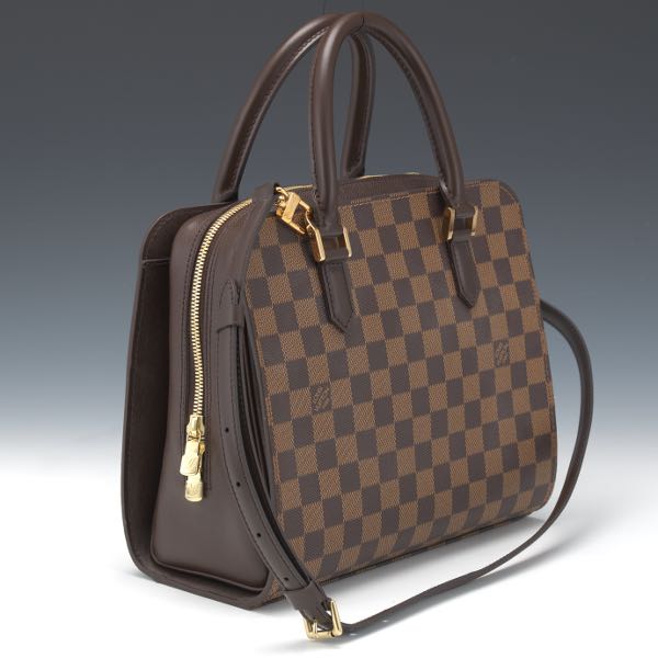 Appraisal: LOUIS VUITTON DAMIER EBENE CANVAS TRIANA BAG x x Two