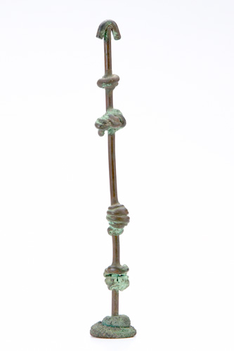 Appraisal: Harry Bertoia American - Untitled Bronze with verdigris patina high