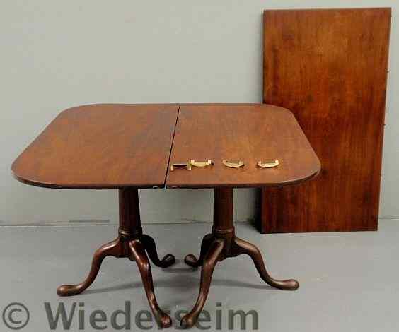 Appraisal: Anglo-Irish Queen Anne mahogany breakfast table th c h x