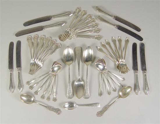 Appraisal: Assorted Sterling Silver Flatware Eight luncheon knives and six pastry