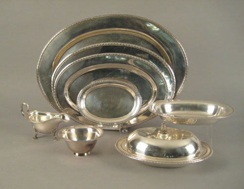 Appraisal: Set of International sterling silver serving pieces to include four