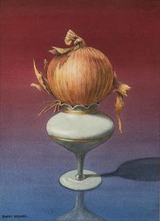 Appraisal: Robert Reynolds Watercolor Painting Onion Brown Framed Robert Reynolds California