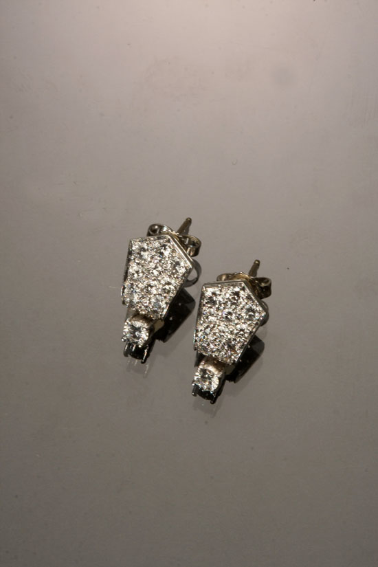 Appraisal: Lot Property from a Maryland Collection Pair of Tested Platinum