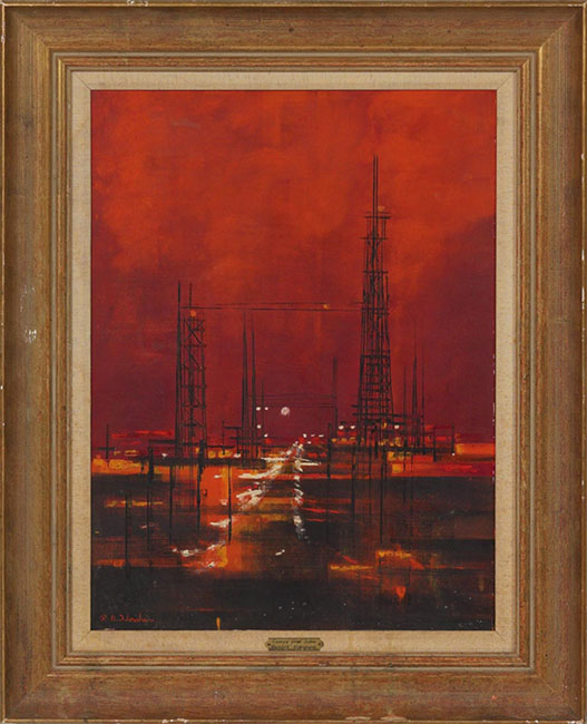 Appraisal: Richard Florscheim American - Energy From Below c oil board