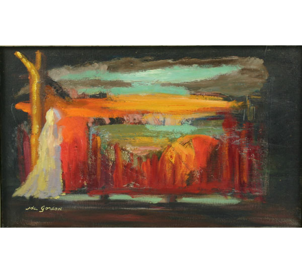 Appraisal: Ida Nash Gordon American - religious abstract oil on canvas