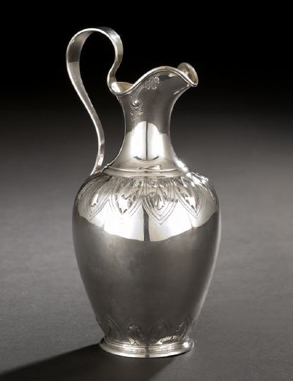 Appraisal: Good American Sterling Silver Small Wine Jug by William Gale