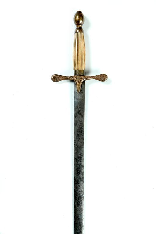 Appraisal: SWORD American th century Engraved blade with American eagle and