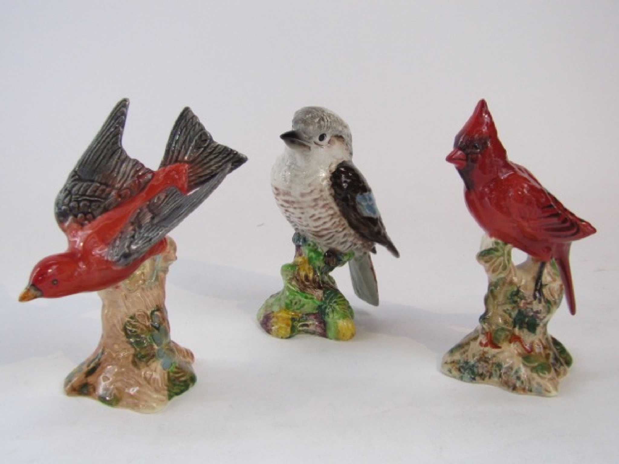 Appraisal: A collection of three Beswick models of birds tanager impressed