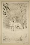 Appraisal: ETCHING - 'Aristocrats' by Marguerite Kirmse Amer - pencil signed