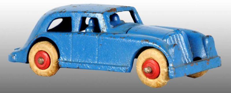 Appraisal: Cast Iron Sharon Sedan Toy Description Dark blue this is