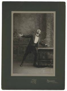 Appraisal: LeRoy Servais Dramatic Cabinet Photograph of Magician Servais LeRoy San