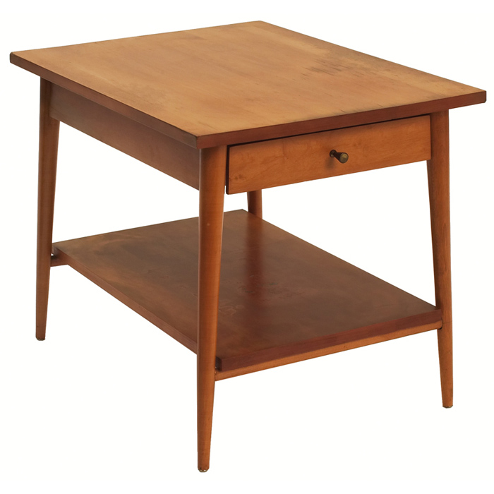 Appraisal: Paul McCobb Planner Group end table by Winchendon maple rectangular