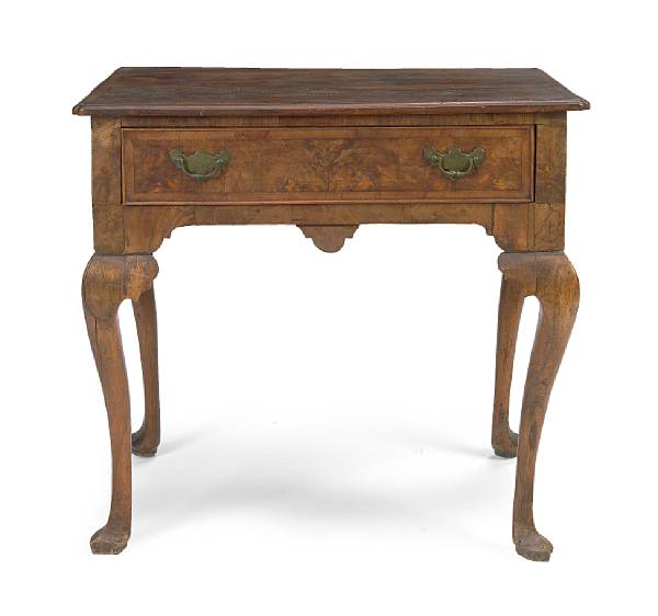 Appraisal: A George II walnut side table second quarter th century