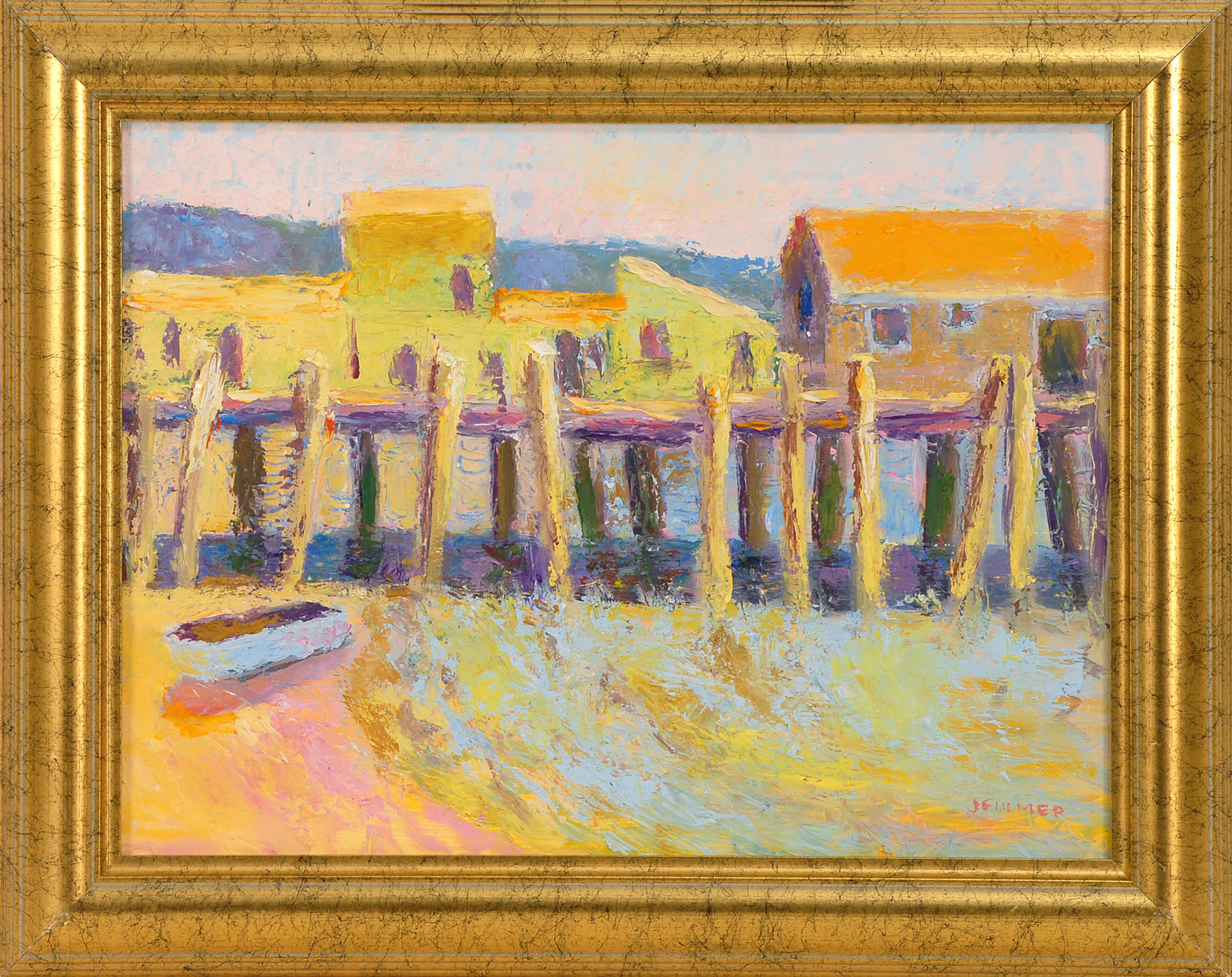 Appraisal: JUDITH FULMERAmerican -Capt Jack's Wharf Signed lower right J Fulmer