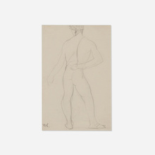 Appraisal: Carl Sprinchorn Figure Study graphite on paper h w in