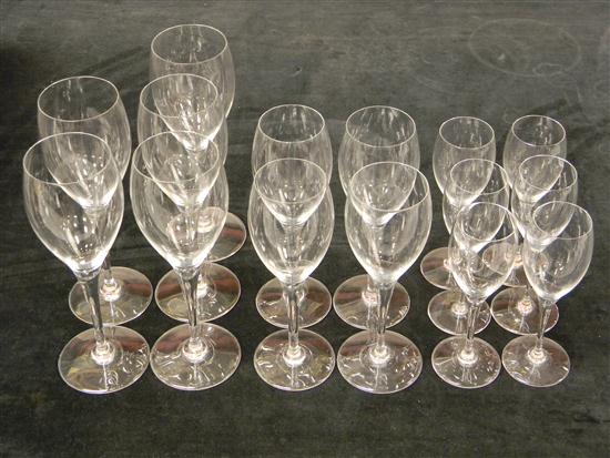 Appraisal: Baccarat stemware fifteen pieces ''St Remy'' pattern marked on base