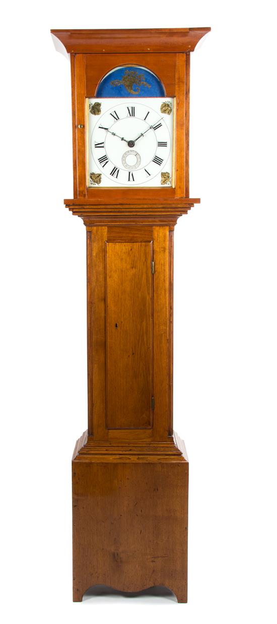 Appraisal: Sale Lot An American Tall Cherry Case Clock th century