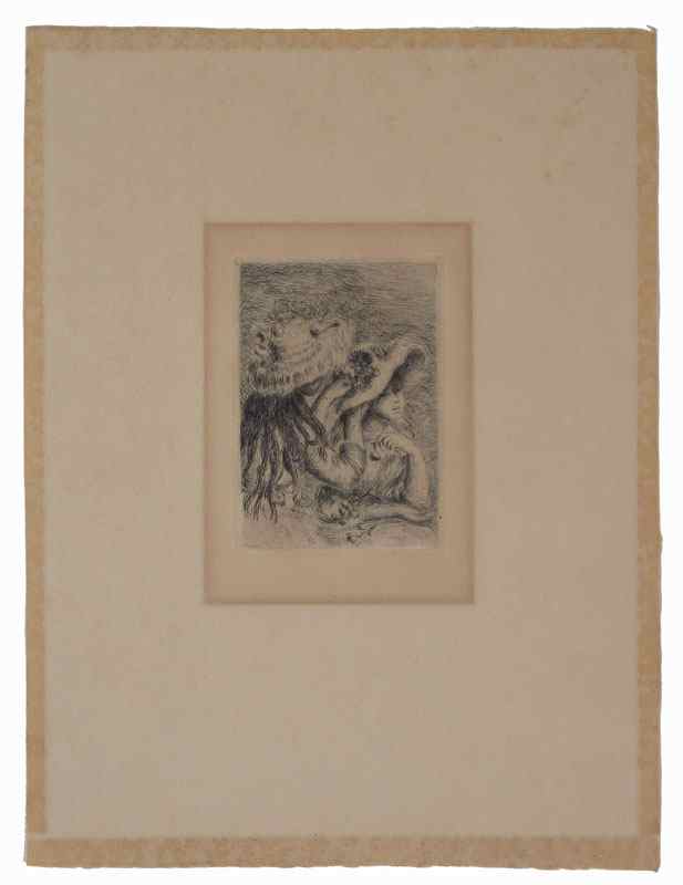 Appraisal: RENOIR Pierre Auguste French - ''Chapeau Epingle'' Etching impression size