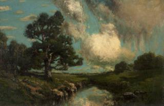 Appraisal: Julian Walbridge Rix Landscape of a countryside with tree and